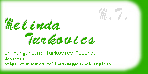 melinda turkovics business card